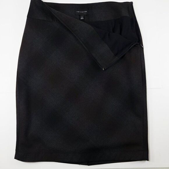 The Limited Grey/Black Patterned Skirt - Size 0 - Picture 1 of 5
